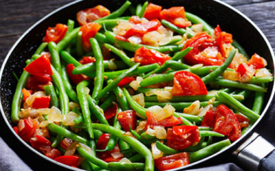 Green Beans with Tomatoes & Basil