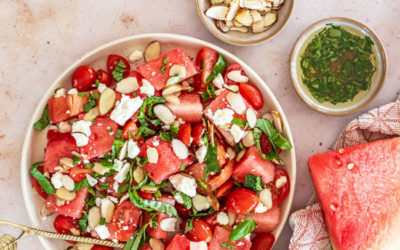 Watermelon Tomato & Feta Salad